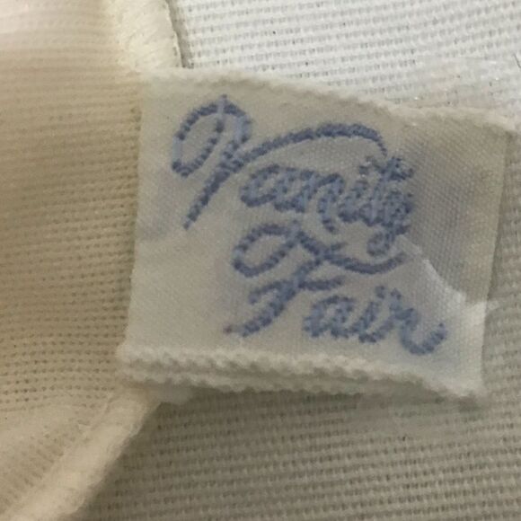 Vanity Fair Vintage Slip Dress White And Black Full Slip Dress Size Small 34 - Picture 11 of 14